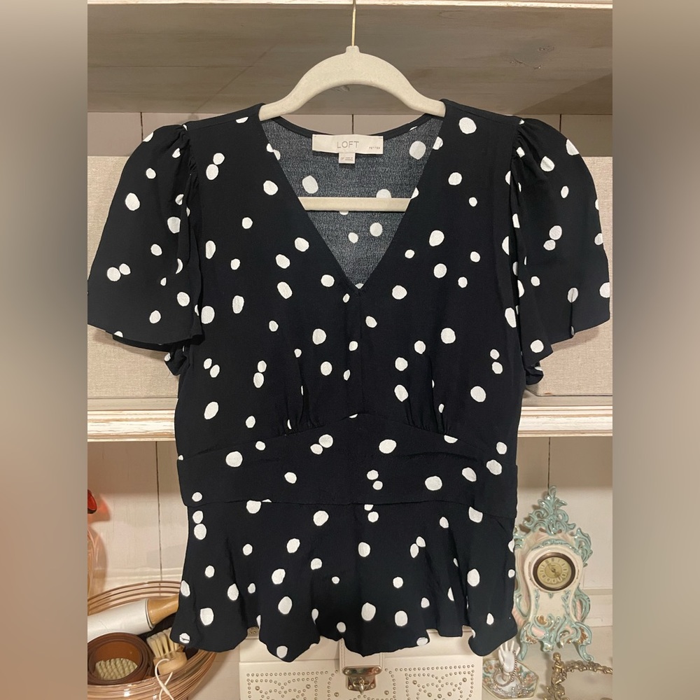 Ann Taylor Loft Peplum Top